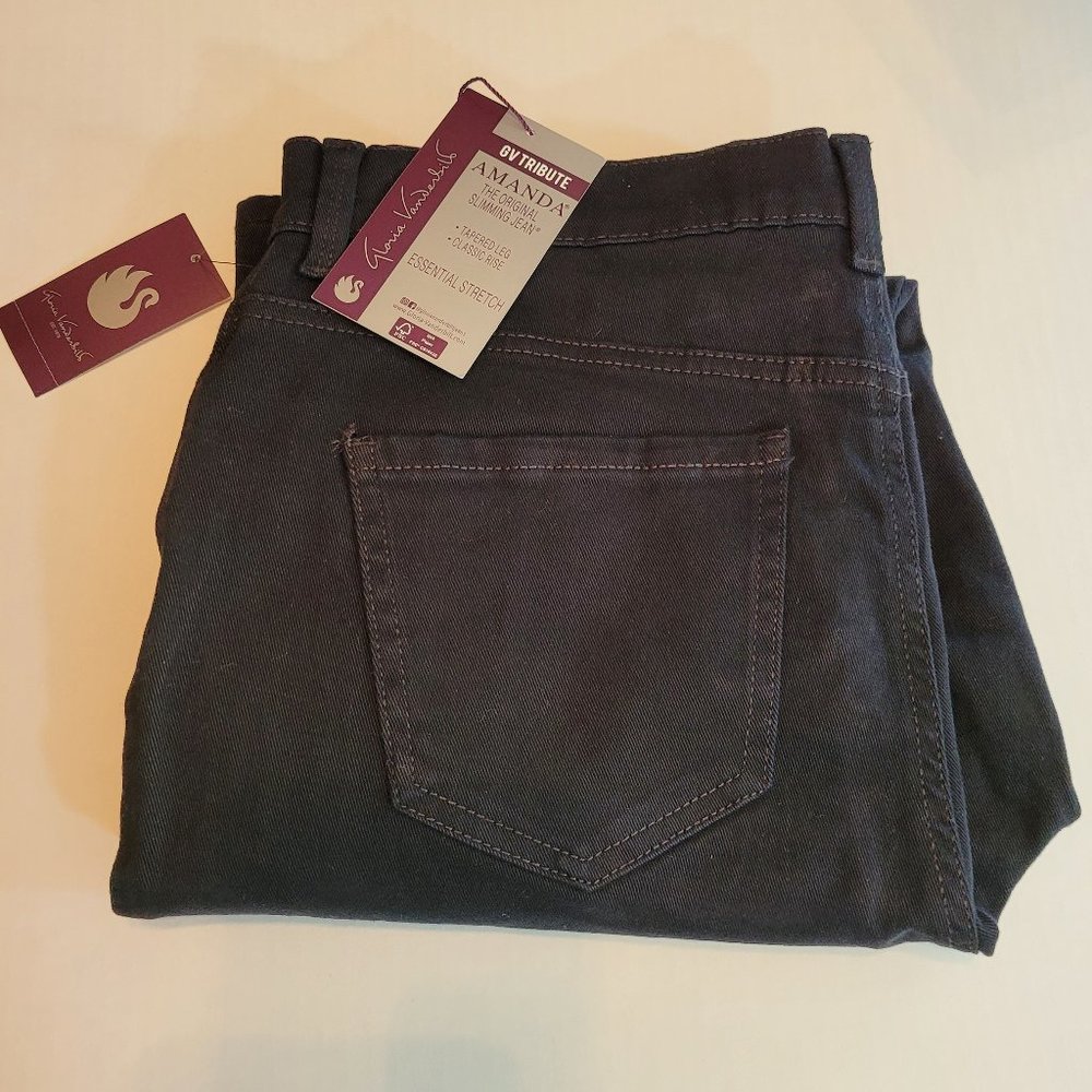 Gloria Vanderbilt Amanda GV Tribute Slimming Black Jean